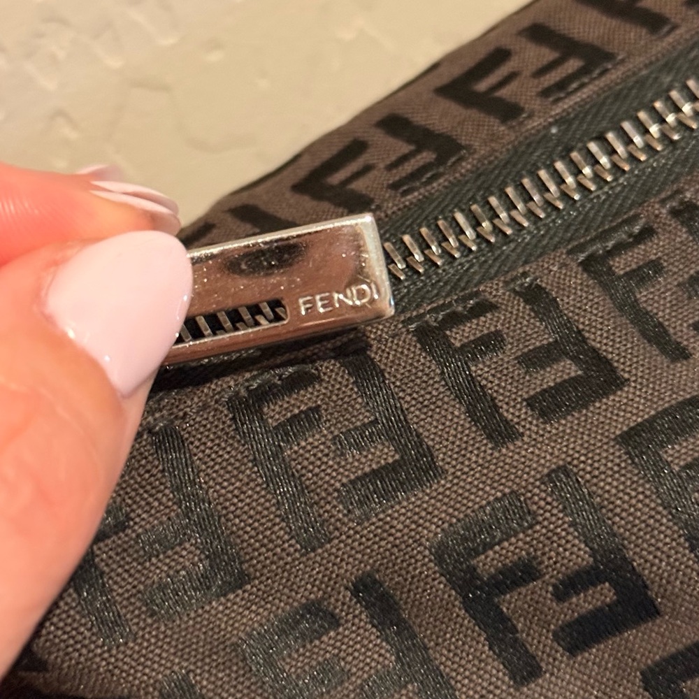 Fendi FF Monogram Brown Chain Shoulder Bag - Picture 6 of 11